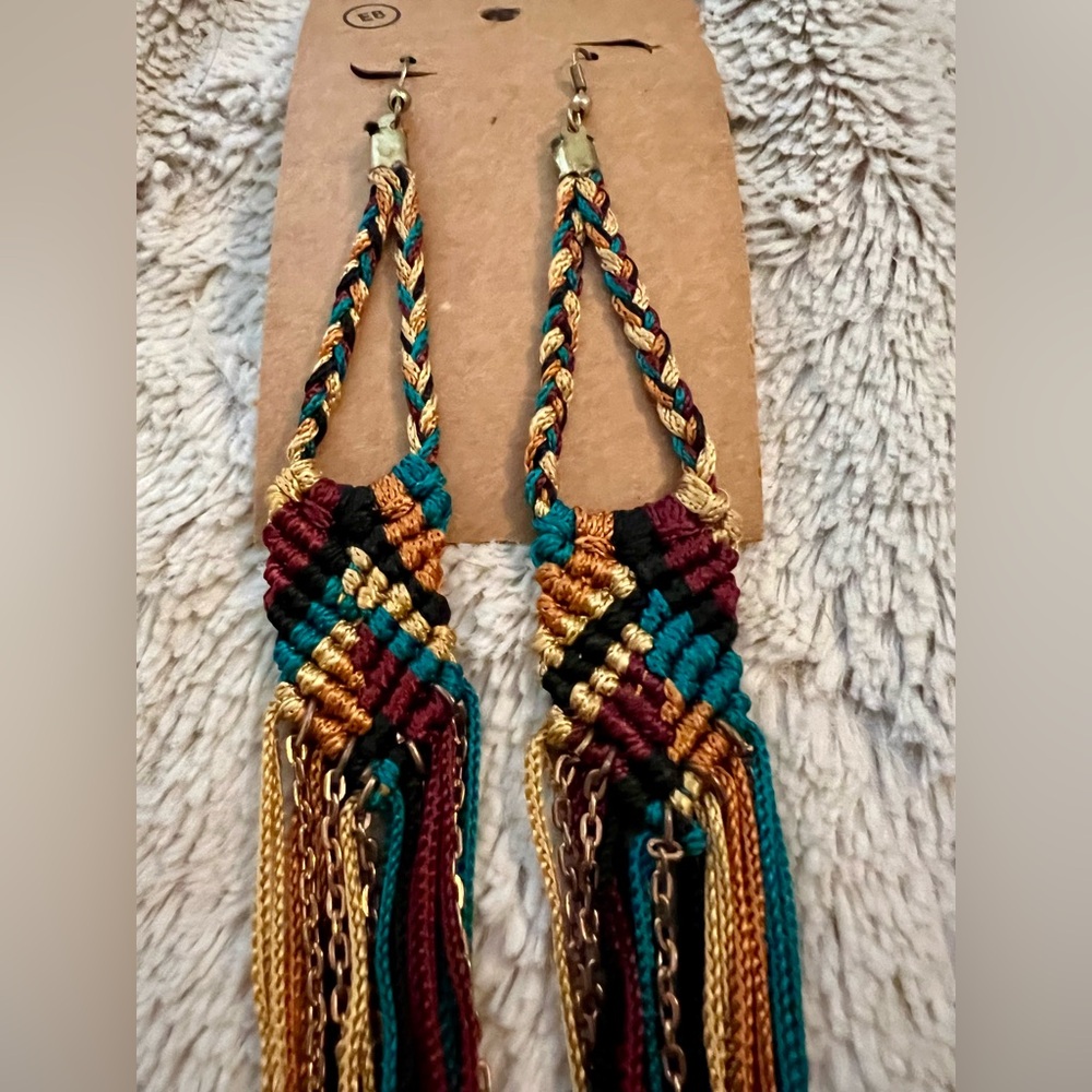Beautiful Native Boho Tassel Earrings